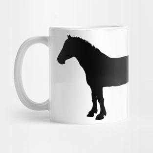 Black pony shadow Mug